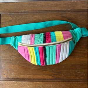 Colorful Striped Crossbody Fanny Pack